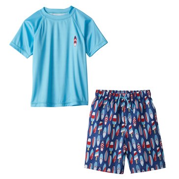 Liberty & Valor Toddler Boys' Short Sleeve Rashguard Sets