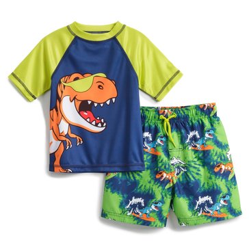 Liberty & Valor Little Boys' Short Sleeve Rashguard Sets