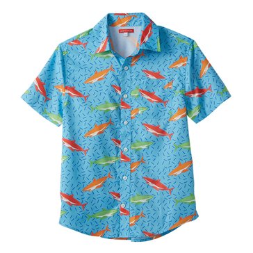 Liberty & Valor Big Boys' Matching Printed Short Sleeve Woven Shirt