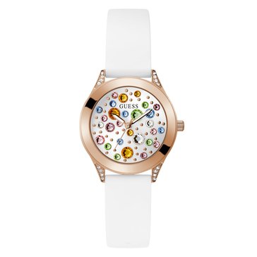 Guess Women's Mini Wonderlust Silicone Strap Watch