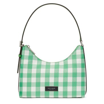 Kate Spade New York Sam Icon Gingham Print Small Shoulder Bag