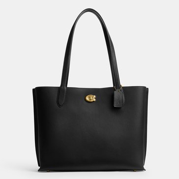 COACH Polished Pebble Leather Willow 38 Tote