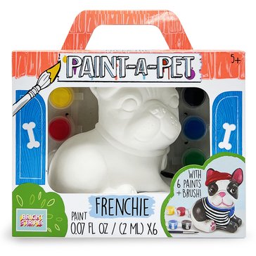 Bright Stripes Paint A Pet Frenchie Art Set