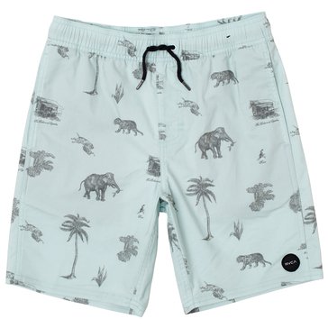 RVCA Big Boys' Barnes Elastic Short Boardshorts