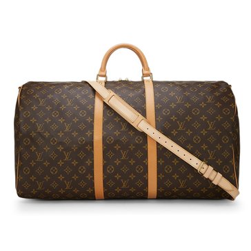 Louis Vuitton Monogram Keepall Bando 60 Duffle Bag