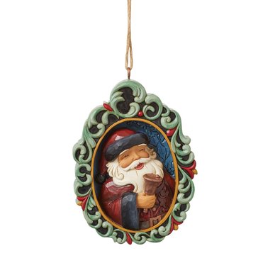 Jim Shore Holiday Manor Santa Ornament