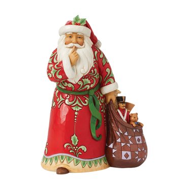 Jim Shore Shush Santa Figurine