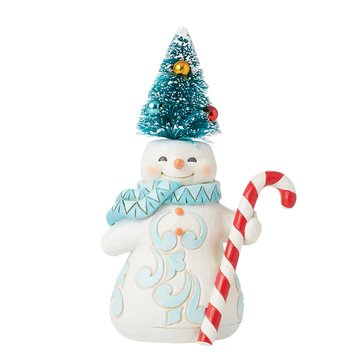 Jim Shore Pint Snowman Sisal Hat Figurine