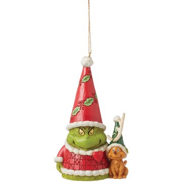 Jim Shore Grinch Gnome with Max Ornament