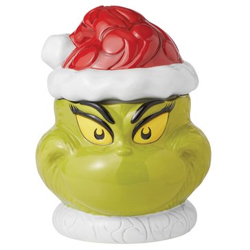 Jim Shore Grinch Cookie Jar Naughty/Nice