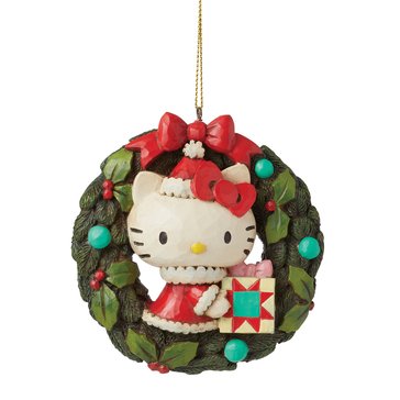 Jim Shore Sanrio Collection Wreath Ornament