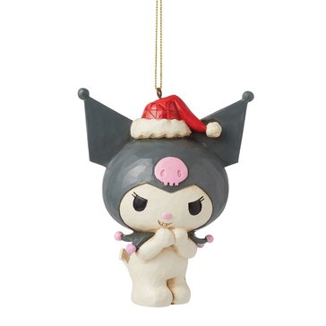 Jim Shore Sanrio Collection Kuromi in Santa Hat Ornament