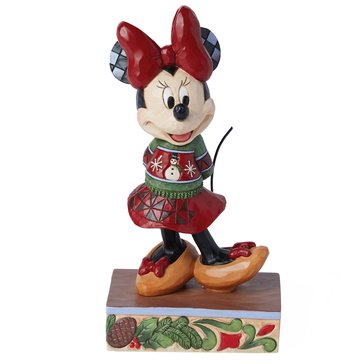 Jim Shore Disney Traditions Minnie in Christmas Sweater Figurine