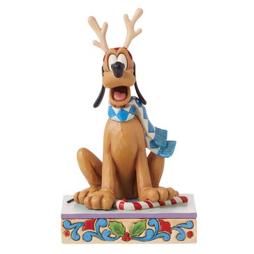 Jim Shore Disney Traditions Pluto Christmas Holiday Figurine