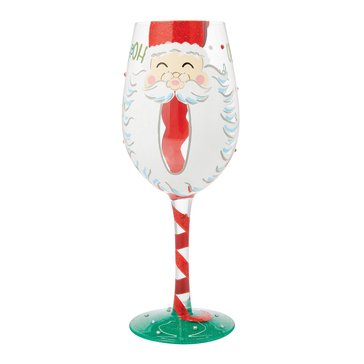 Lolita Jolly Ol St. Nick Wine Glass