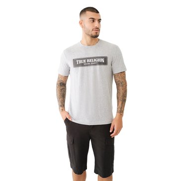 True Religion Men's Short Sleeve Frayed Arch Tee