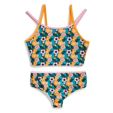 Liberty & Valor Toddler Girls' Floral Tankini 2-Piece Swimsuit