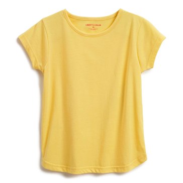 Liberty & Valor Big Girls' Shirtale Hem Tee