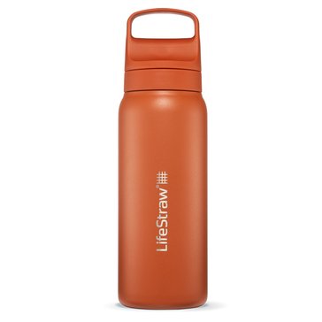 LifeStraw Go Series Stainless Steel Water Bottle with Filter, 24oz