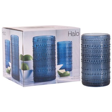 Home Essentials Halo Hiball Glass Set of 4