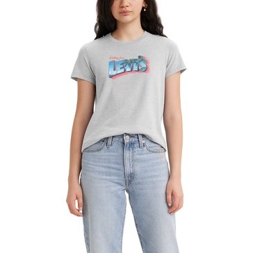 Levi's Women's The Perfect Blue Skies Postcard Orbit Tee