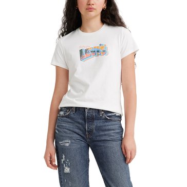 Levi's Women's The Perfect Orange Sunset Postcard Tee