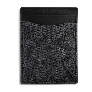 Coach Money Clip Card Case Signature