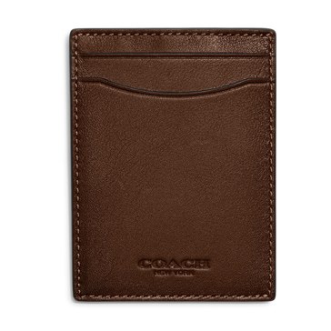 Coach Money Clip Card Case Sport Calf