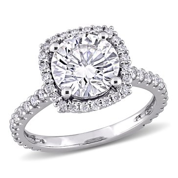 Sofia B. 2 1/2 cttw Moissanite Halo Engagement Ring