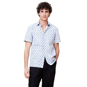 Banana Republic Men's Short Sleeve St. Casual Poplin Shirt