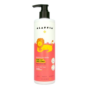 Alaffia Babies and Kids Rinse-Out Conditioner, Coconut Strawberry