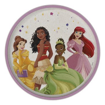 Zak Designs Princess Melamine Bamboo Plate