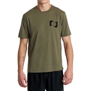 RVCA Sport Men's Balance Banner Short Sleeve Performance Tee