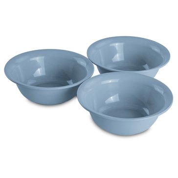 Sterilite Plastic Bowls, Set of 3