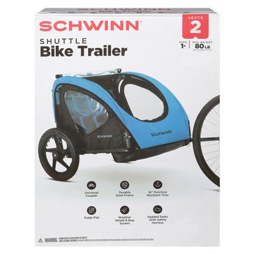 Schwinn Shuttle Double Bike Trailer with Stroller Attachment