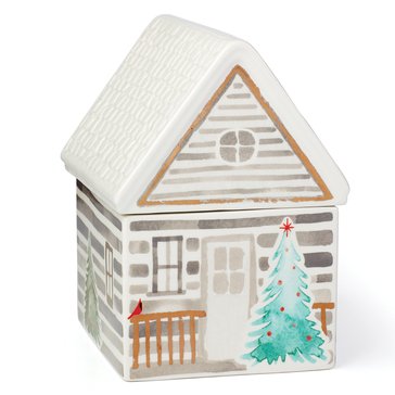 Lenox Balsam Lane Cabin Cookie Jar