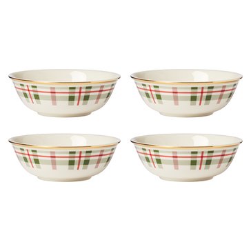 Lenox Holiday Plaid All Purpose Bowls Set of 4