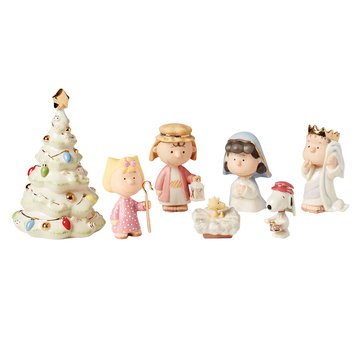 Lenox Peanuts 7-Piece Christmas Pageant Figurines