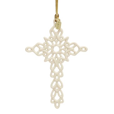 Lenox 2024 Snow Fantasies Cross Ornament