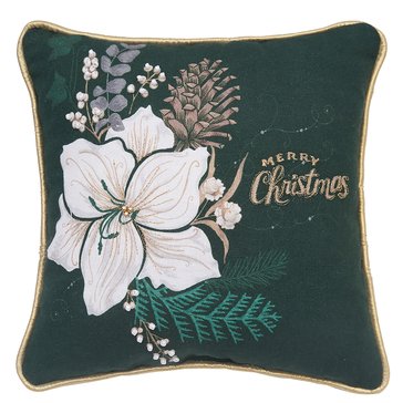 CF Home Christmas Amaryllis Pillow