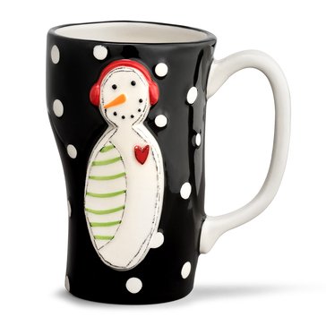 Demdaco Snowman Polka Dot Mug