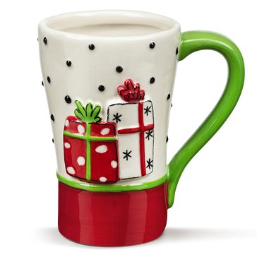 Demdaco Christmas Presents and Polka Dots Mug