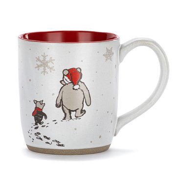 Demdaco Pooh and Piglet Holiday Mug