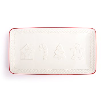 Demdaco Ceramic Christmas Cookie Platter