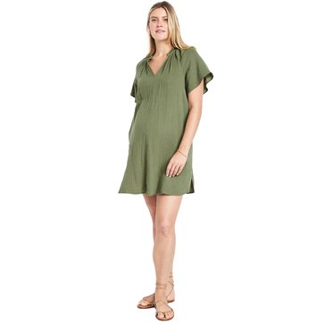 Old Navy Maternity Short Sleeve Demi Swing Mini Dress