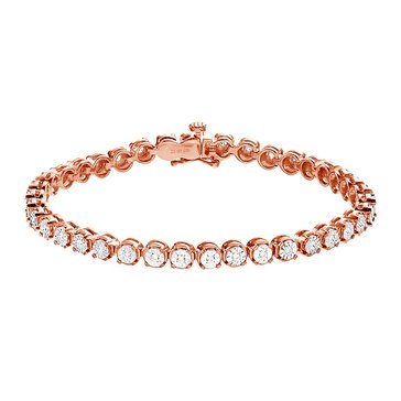 Diamond Brilliance 1/4 cttw Lab Grown Diamond Heart Tennis Bracelet