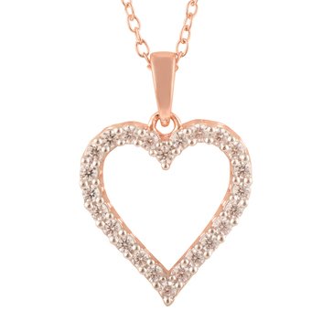 Diamond Brilliance 1/4 cttw Lab Grown Diamond Heart Pendant