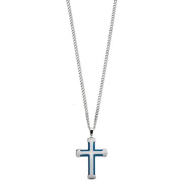 Diamond Brilliance Men's 1/10 cttw Lab Grown Diamond Cross Pendant