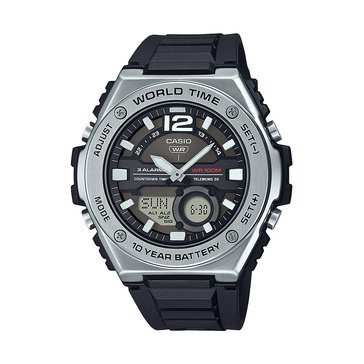 Casio Unisex MWQ100 Series Ani-Digi Resin Strap Watch