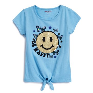 Liberty & Valor Little Girls' Be Happy Tee